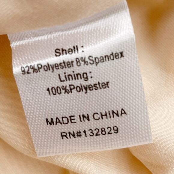 More to Come Melany Corset Top Blush Cream Satin Boned Sz M‎ Crop - Picture 8 of 8